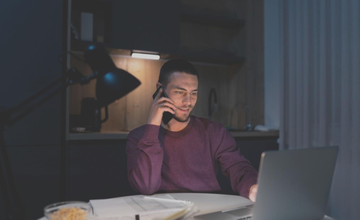 Professional services team reviewing quarterly financial reports